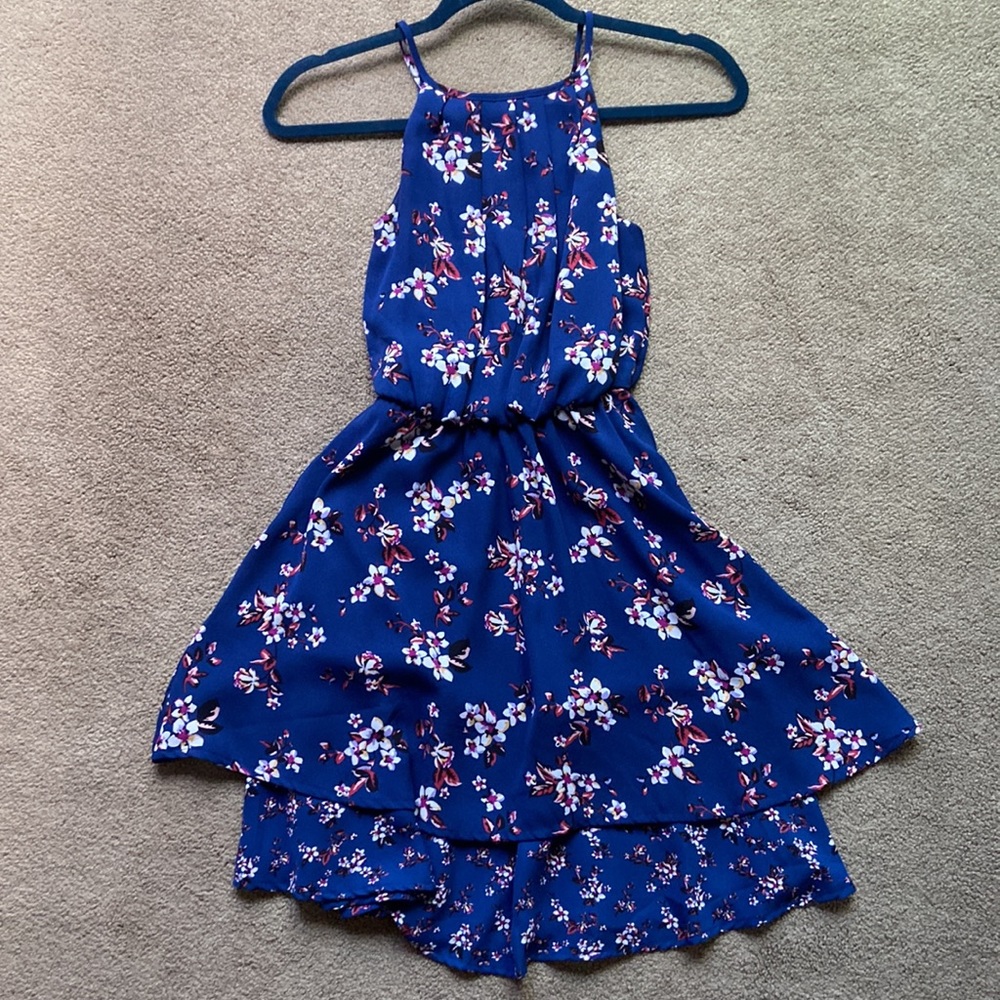 Francesca’s Navy blue dress